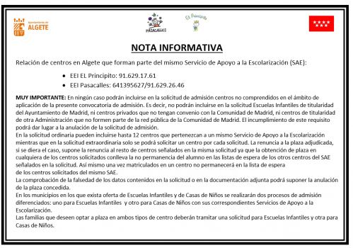 NOTA INFORMATIVA